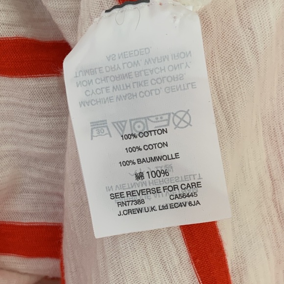 MADEWELL Whisper Cotton V Neck in Creston Stripe - Picture 4 of 7